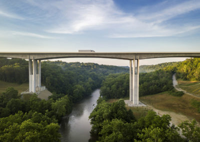Infrastructure, photography, Jeremiah Morrow Bridge in Ohio